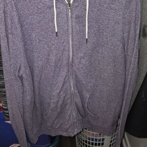 Women's Purple ROOTS Zip-Up Sweater